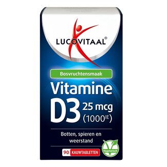 Lucovitaal Vitamine D3 25mcg 90 Kauwtabletten