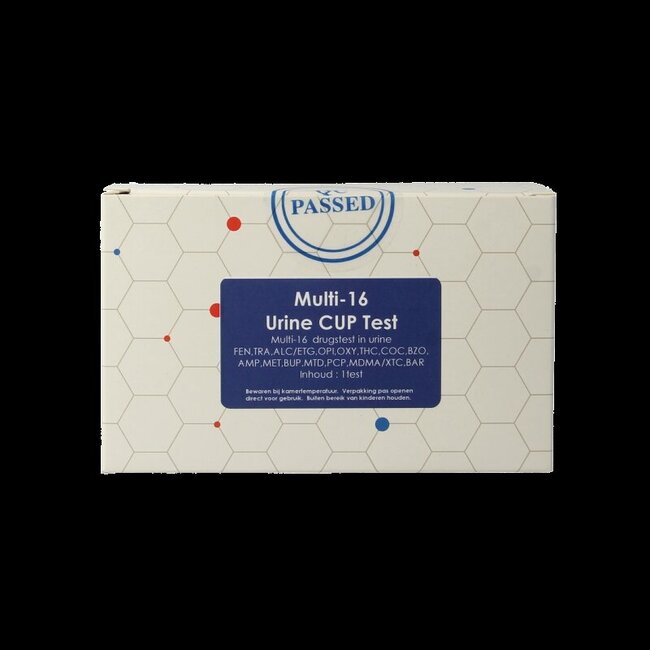 Multi 16 drugstest cup urine 1 Stuks