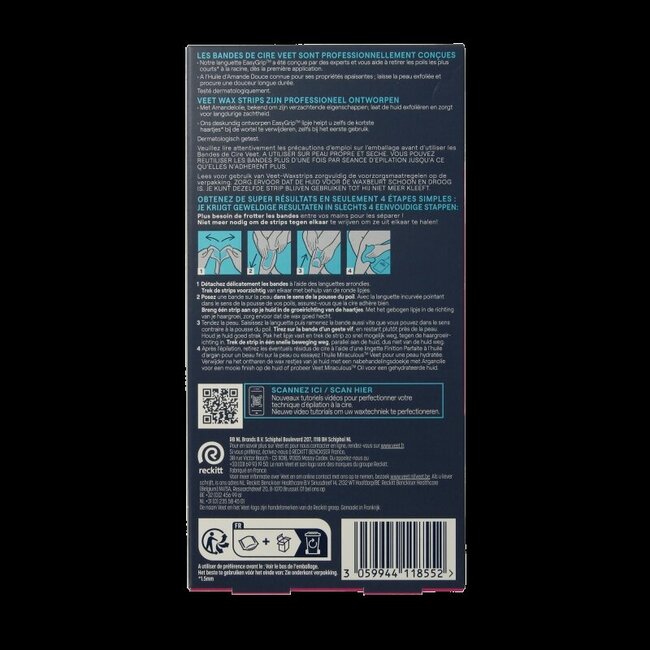 Expert koude waxstrips benen sensitive 20 Stuks