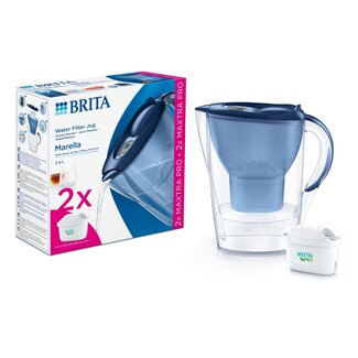 Brita Marella cool blue + 2 maxtra pro all-in-1 1 Set