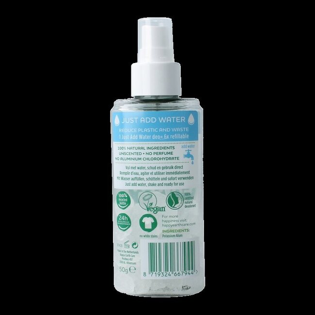 Natuurlijke just add water unscented spray 50 Gram
