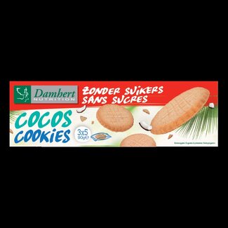 Damhert Biscuits à la noix de coco sans sucres 90 g