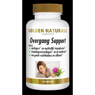 Golden Naturals Overgang support 120 Vegetarische capsules