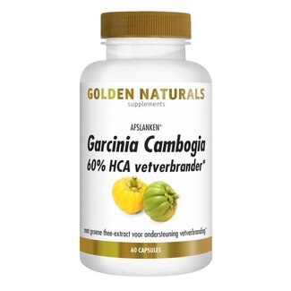 Golden Naturals Garcinia cambogia 60% HCA vetverbrander 60 Capsules