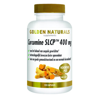 Golden Naturals Curcumine SLCP 400mg 120 Vegetarische capsules
