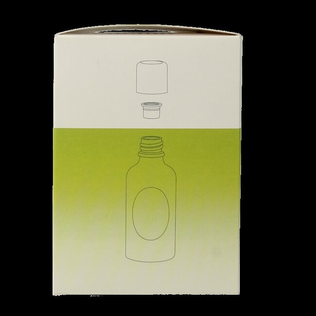 Lot de 6 flacons vides en verre ambré 50 ml avec bouchon verseur