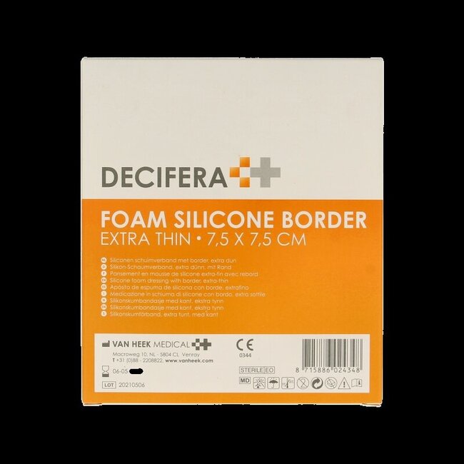 Foam border 7.5 x 7.5cm 5 Stuks