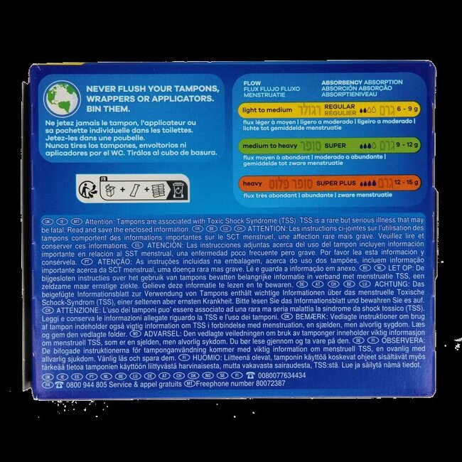 Tampons réguliers 20 pièces