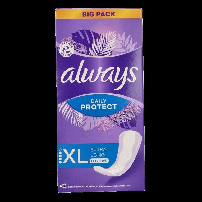 Inlegkruisjes daily protect extra long  42 Stuks