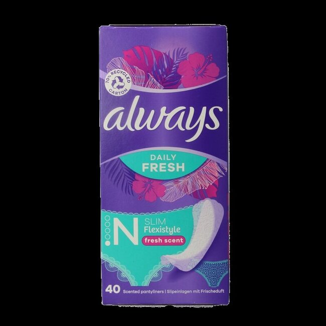 Inlegkruisjes daily protect fresh & scent 40 Stuks