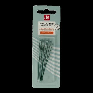 DA Interdental borstel small 3mm zonder handvat 10 Stuks
