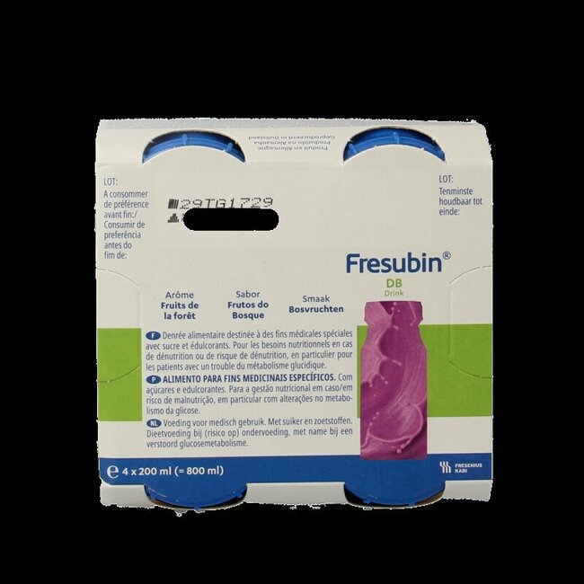 Fresubin DB Drink Fruits des bois 200 ml 4 unités