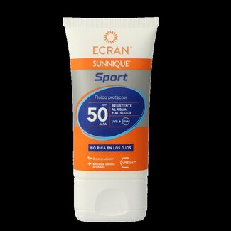 Ecran Crème solaire visage sport Sunnique SPF50 40 ml