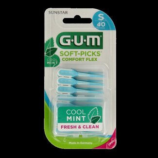 GUM GUM Soft-Picks Comfort Flex menthe small 40 pièces