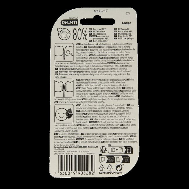 GUM Soft-Picks Comfort Flex Mint Large - 40 pièces