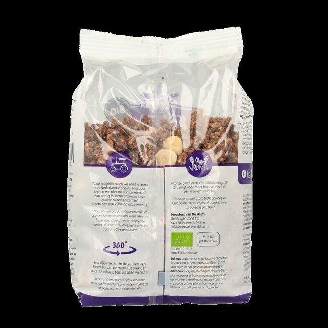 Granola choco/hazelnoot bio 450 Gram