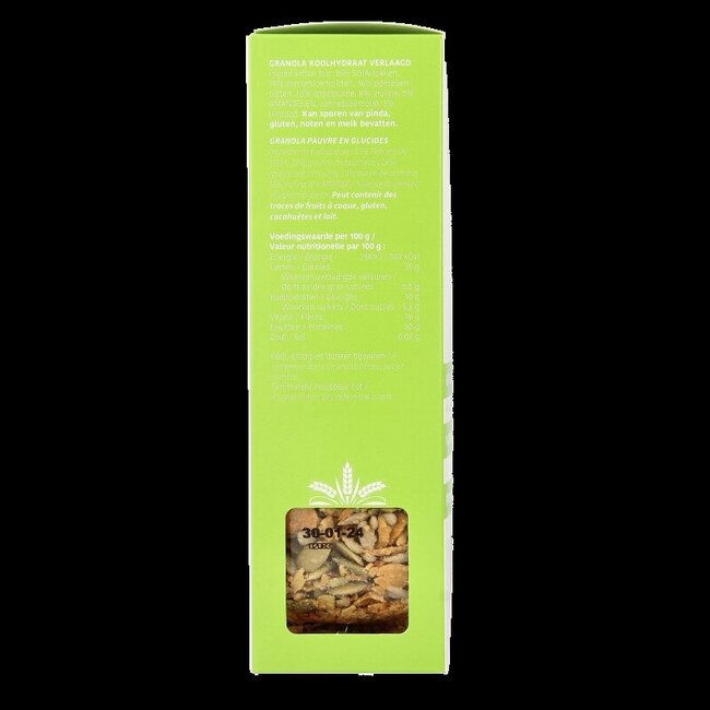 Granola koolhydraat verlaagd bio 350 Gram