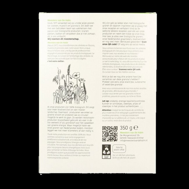 Granola bio à teneur réduite en glucides 350 g