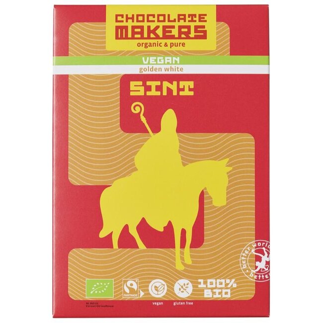 Sint letter golden white bio 120 Gram