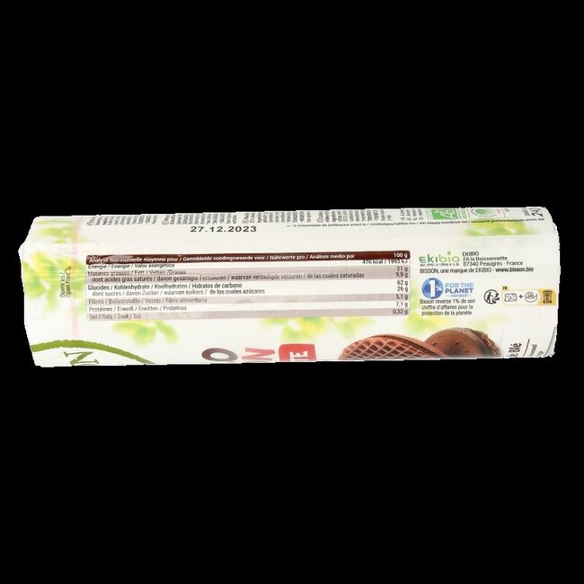 Gaufrettes au chocolat bio 240 g