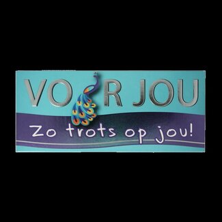 Voor Jou! Tablette de vœux "Fier de toi" 70 g
