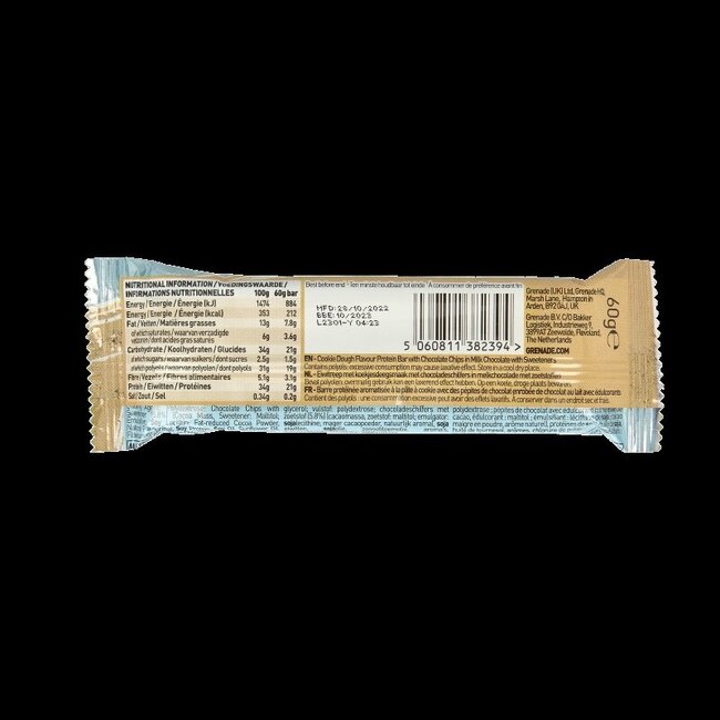 High protein bar cookie dough 60 Gram