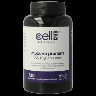 CellCare Mucuna pruriens 500 mg (25 % L-dopa) 120 gélules