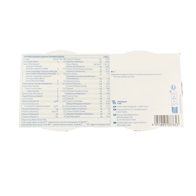 Fresubin 2Kcal Crème Praliné/Nougat 4 Unités