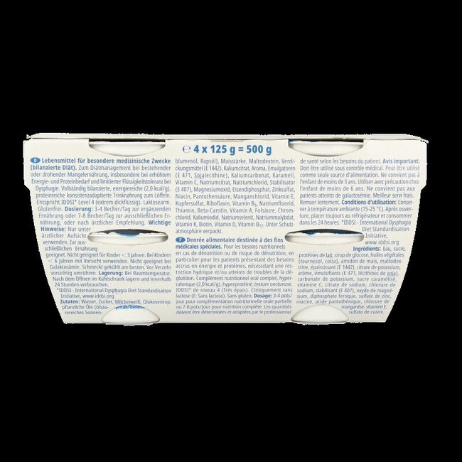 Fresubin 2Kcal Crème Praliné/Nougat 4 Unités