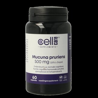 CellCare Mucuna pruriens 500mg (25% L-dopa) 60 Capsules