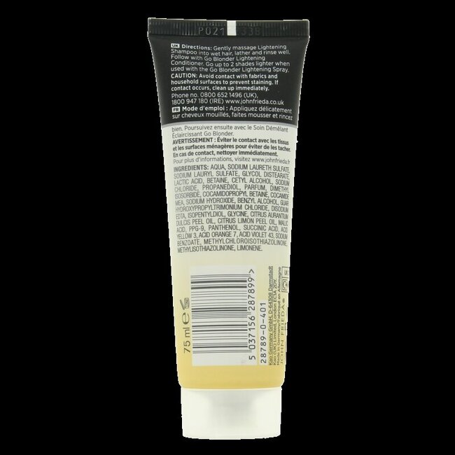 Shampooing éclaircissant Go Blonder 75 ml