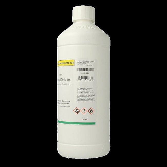 Ethanol 70 % v/v 5 % méthanol 1 Litre