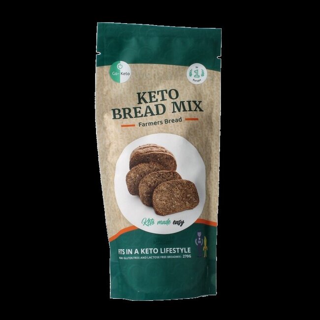 Brood bak mix boeren brood keto koolhydraatarm 270 Gram