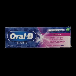 Oral B 3D White Vitalize toothpaste 75 Millilitres