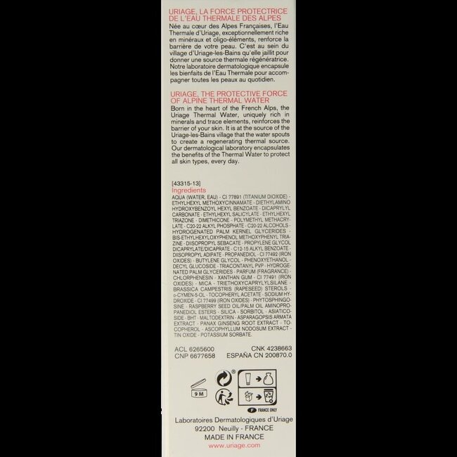 Roseliane hydr & besch creme teint SPF50 40 Milliliter