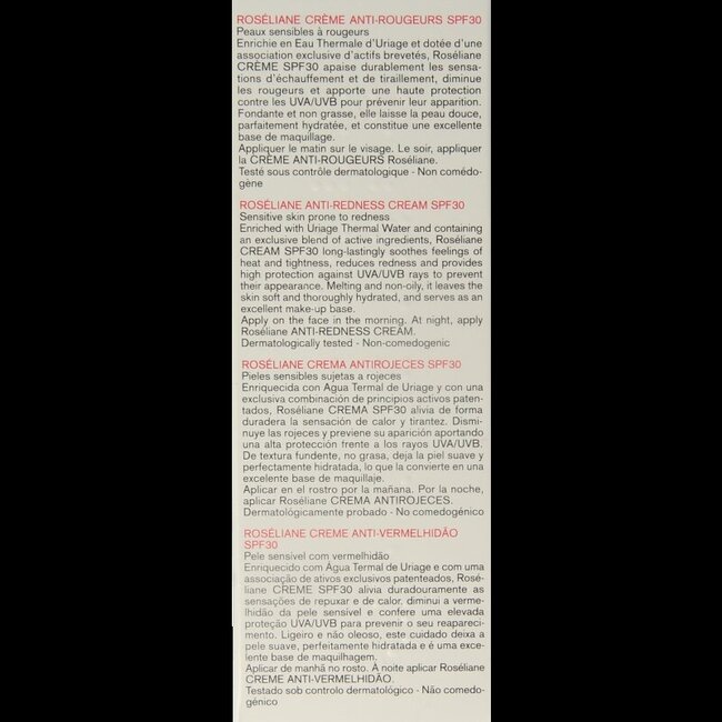 Roséliane crème hydratante et protectrice SPF30 40 ml