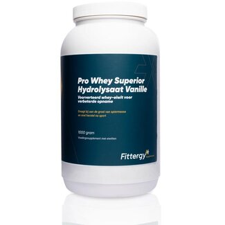 Fittergy Pro whey superior hydrolysate vanille 1 Kilogram