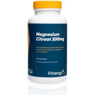 Fittergy Magnesiumcitraat 200mg 90 Tabletten