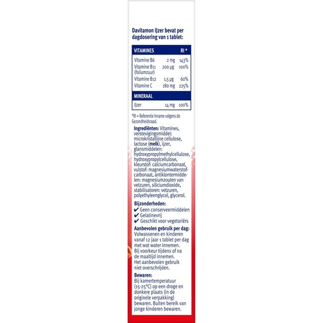 IJzer met B12 33 Tabletten