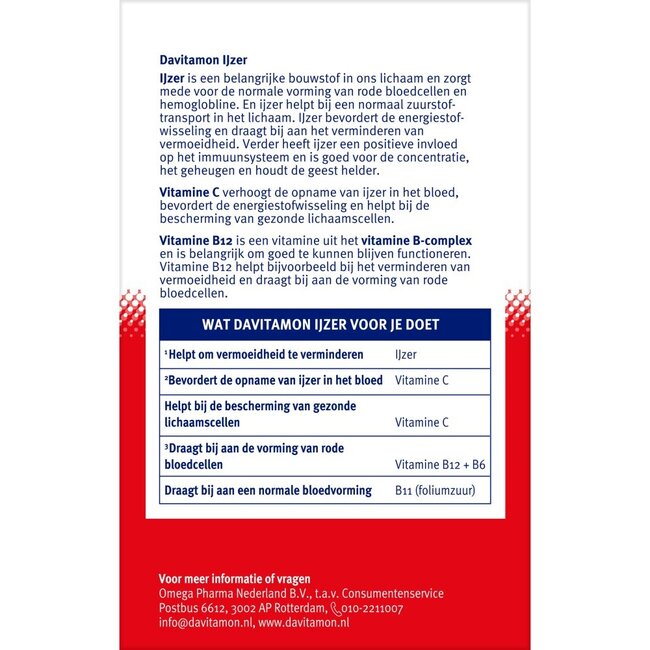 IJzer met B12 33 Tabletten