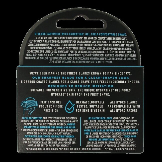 Lames Hydro 5 Skin Protection, lot de 4