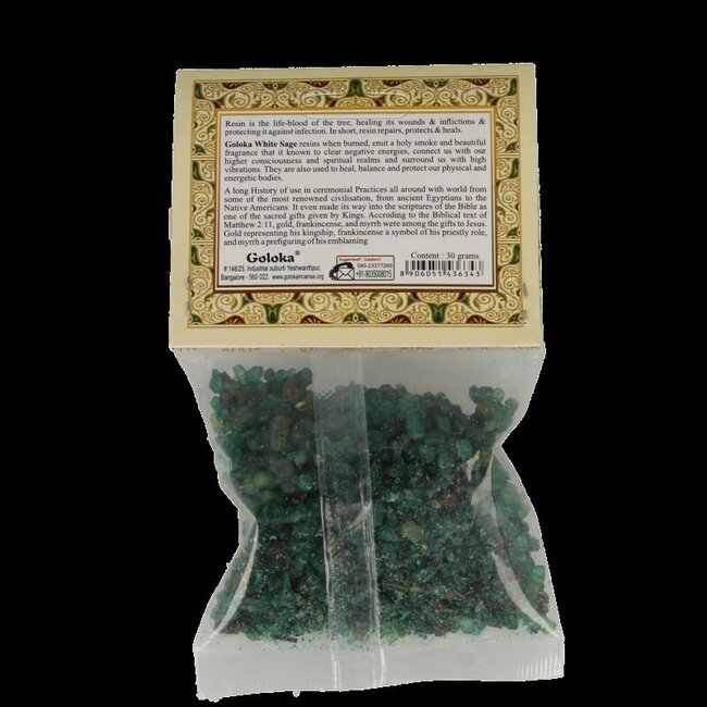 Resin incense white sage 30 Gram