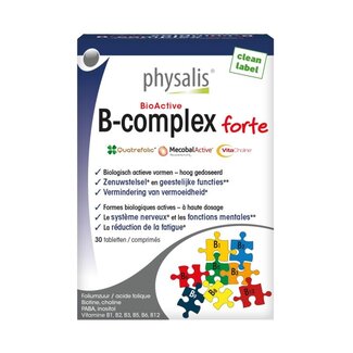 Physalis B-Complex forte 30 comprimés