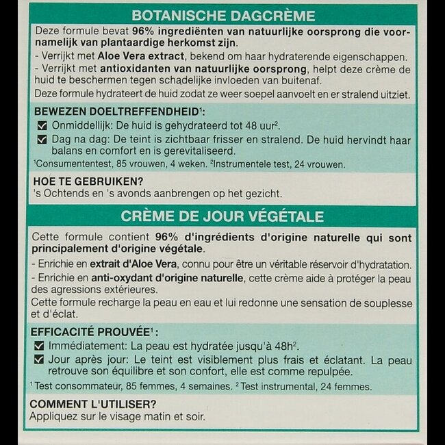 Crème de jour botanique SkinActive à l'aloe vera 50 millilitres