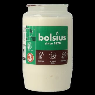 Bolsius Bougie de commémoration n° 3 compo transparente 1 pièce