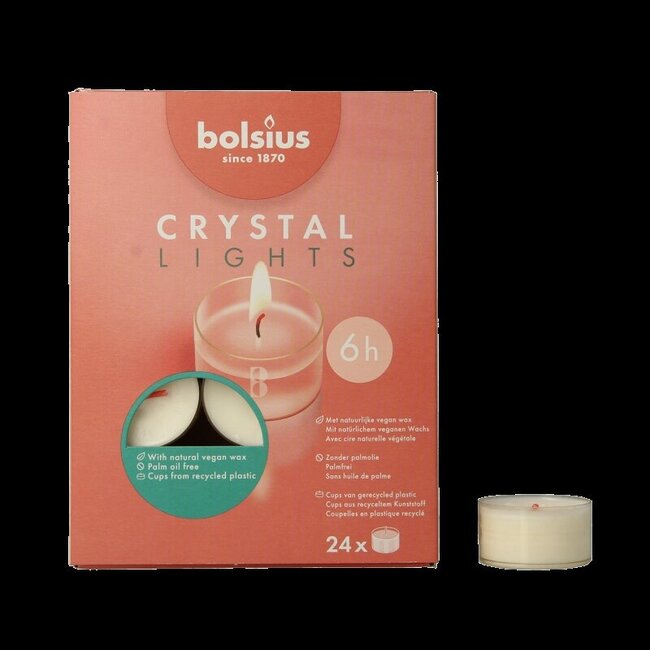 Crystal Lights 6 uur doos 24 Stuks