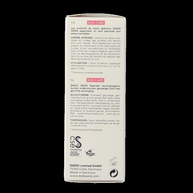 Crème SOS care acute bio 30 ml