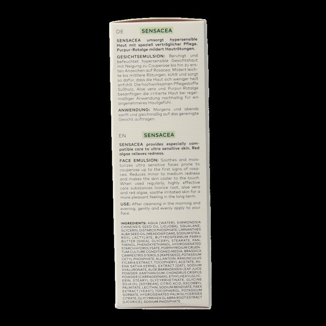 Émulsion visage bio Sensacea 50 ml