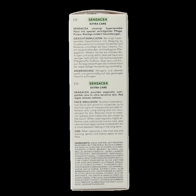 Sensacea émulsion visage extra care bio 50 ml