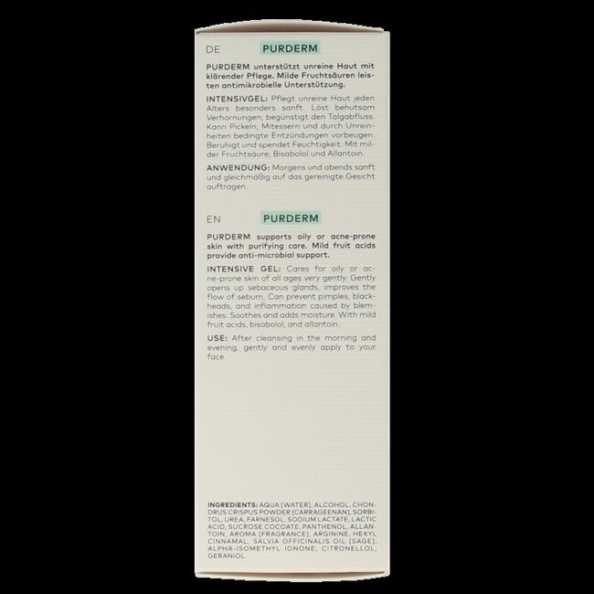 Purderm intensive gel bio 50 Milliliter